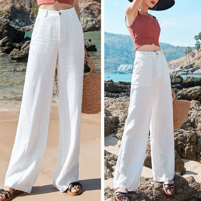 High-Waist Drape Pants