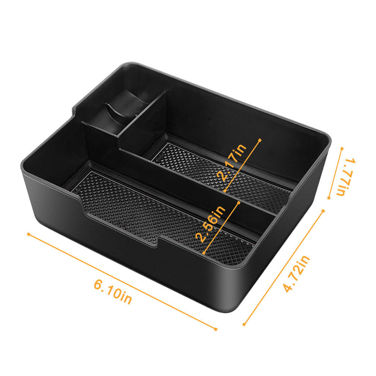 Car seat central storage box