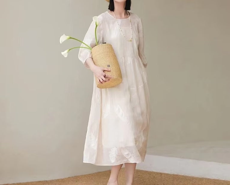 Fashion Personality Linen Dress