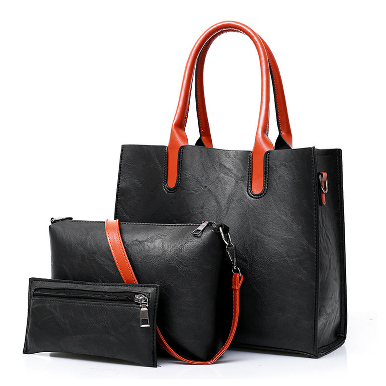 Three-piece Women's Bag European And American Fashion Retro