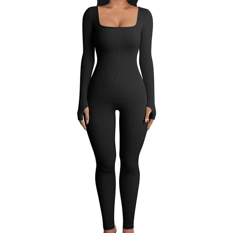 Seamless Long Sleeve Yoga Jumpsuit