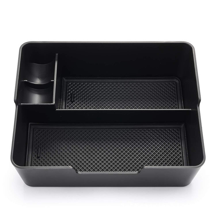 Car seat central storage box