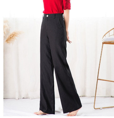 High-Waist Drape Pants