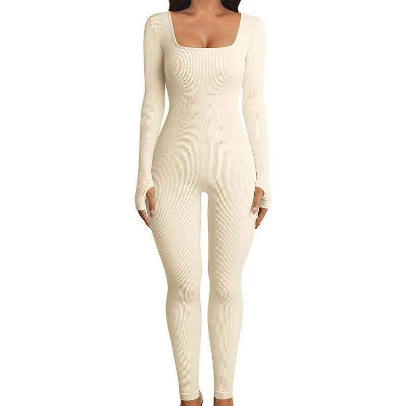 Seamless Long Sleeve Yoga Jumpsuit