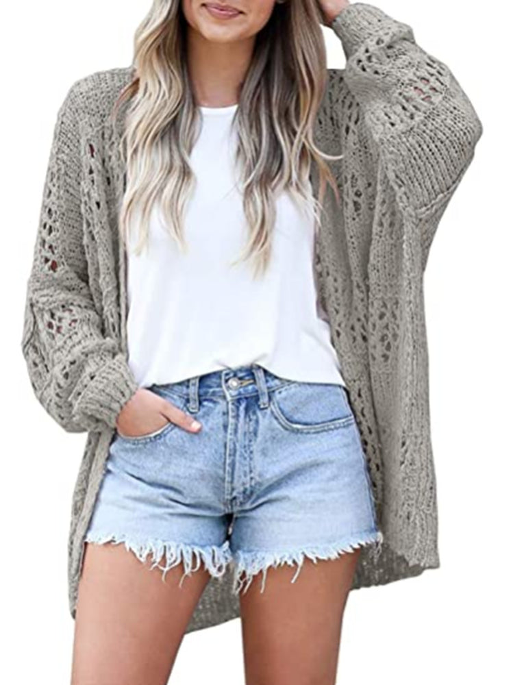 Long-sleeved Loose Cardigan Sweater