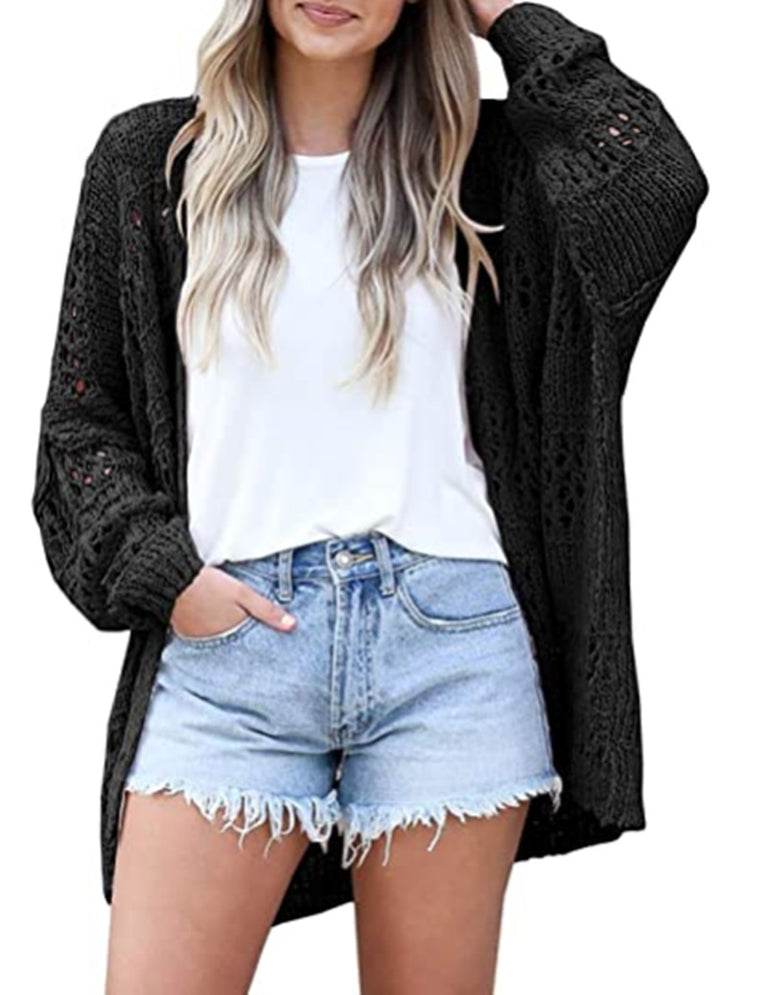 Long-sleeved Loose Cardigan Sweater