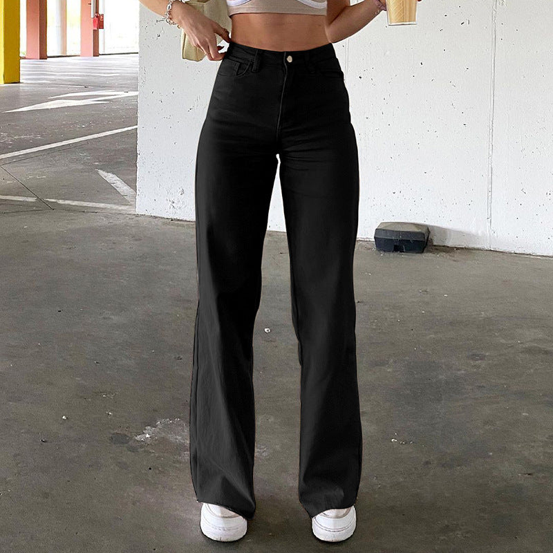 High Waist Slim Jeans Bell Bottoms