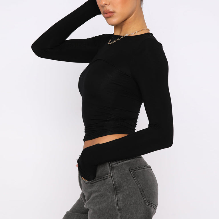 Slim Long-sleeved Pullovers