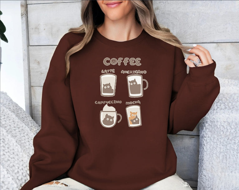 Printed Long Sleeved Sweatshirt Hoodie