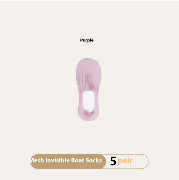 Thin Breathable Traceless Invisible Socks