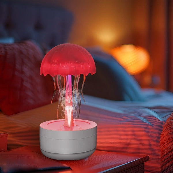 Jellyfish Humidifier and Fragrance Diffuser - Colorful Night Light Heavy Fog Essential Oil Diffuser Home Bedroom Office Air Humidifier