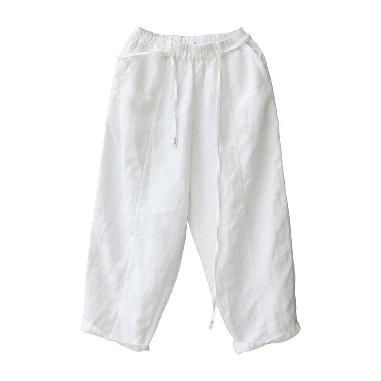 Linen Washed Artistic Baggy Pants