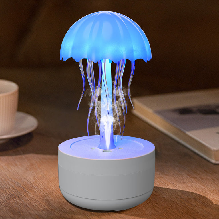 Jellyfish Humidifier and Fragrance Diffuser - Colorful Night Light Heavy Fog Essential Oil Diffuser Home Bedroom Office Air Humidifier