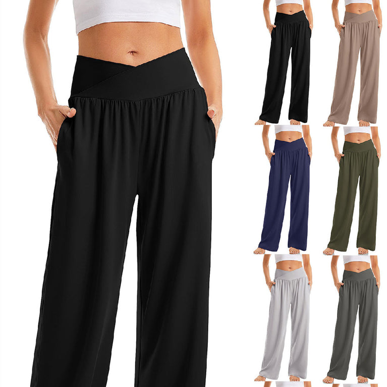 Cross Waist Yoga Pants