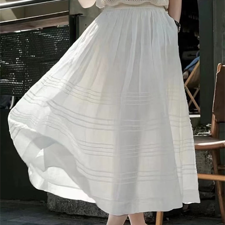 Temperament Solid Color Skirt