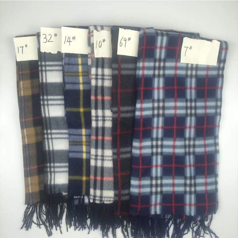 Plaid Plus-sized Thickening Thermal Men's And Women's Scarf