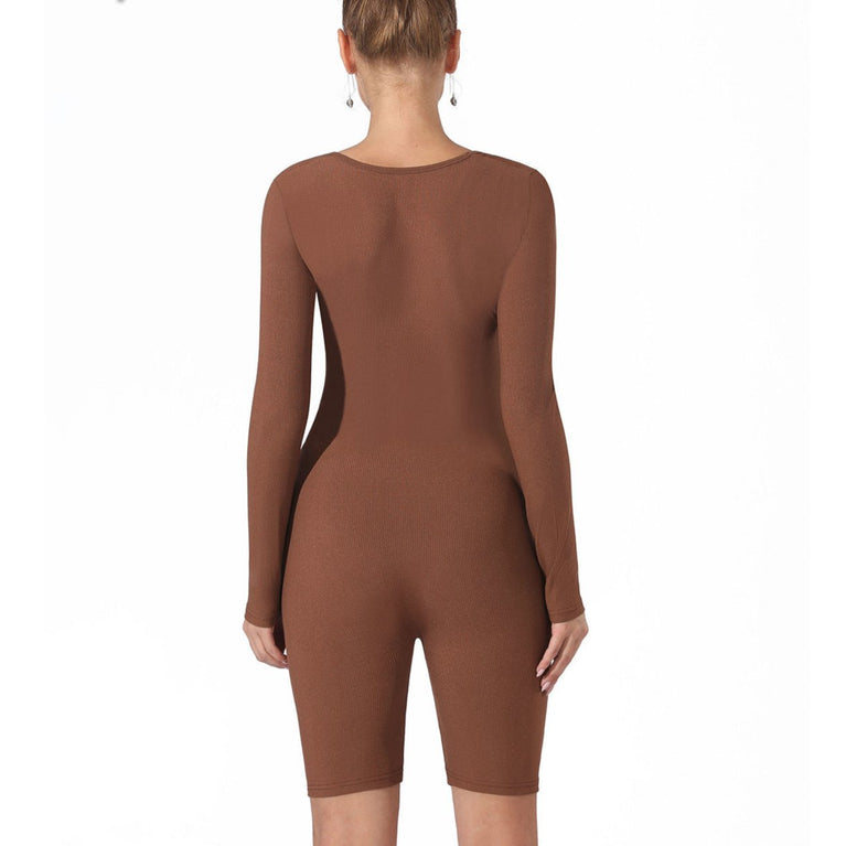 Simple Solid Color Bodysuit