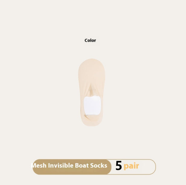 Thin Breathable Traceless Invisible Socks