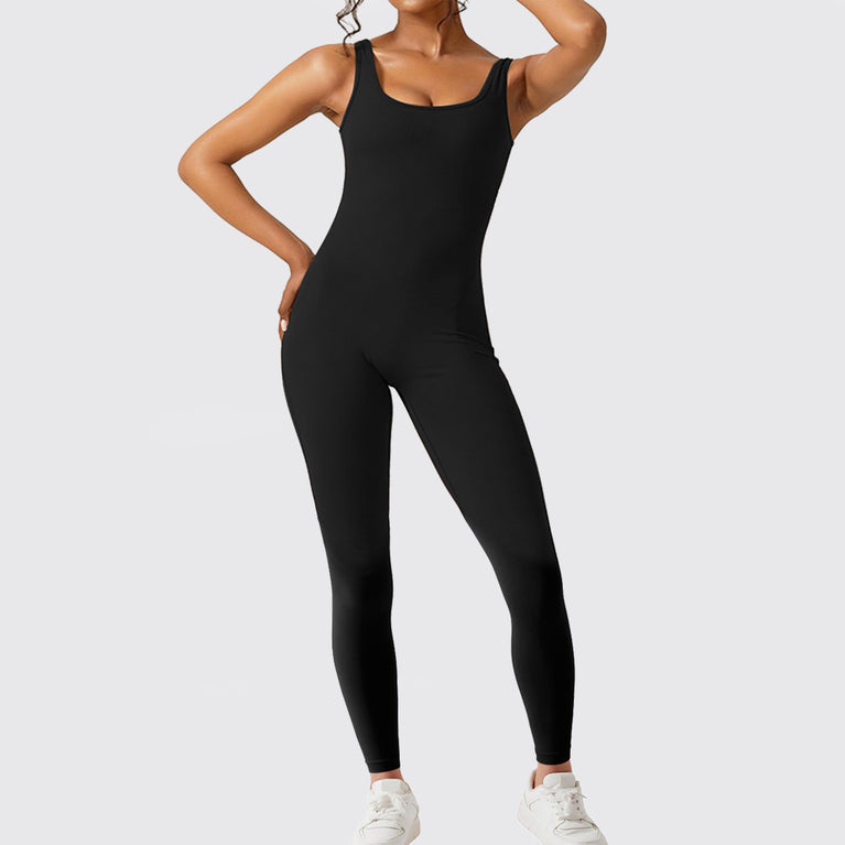 Sleeveless Flare Yoga Jumpsuits