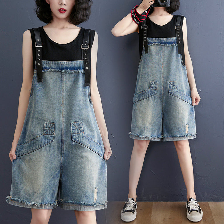 Jean Suspenders Female