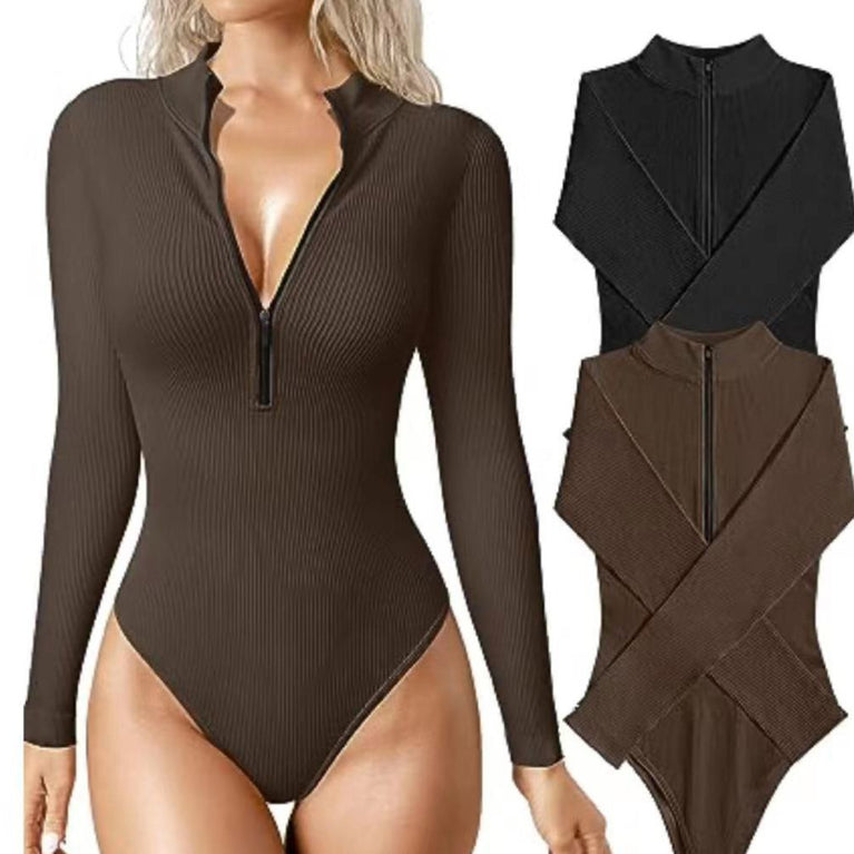 Long Sleeve Jumpsuit Seamless Slimming Shapewear For Women Romper