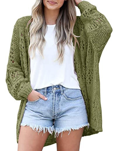 Long-sleeved Loose Cardigan Sweater