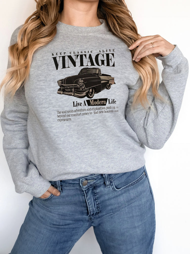 Printed Long Sleeved Sweatshirt