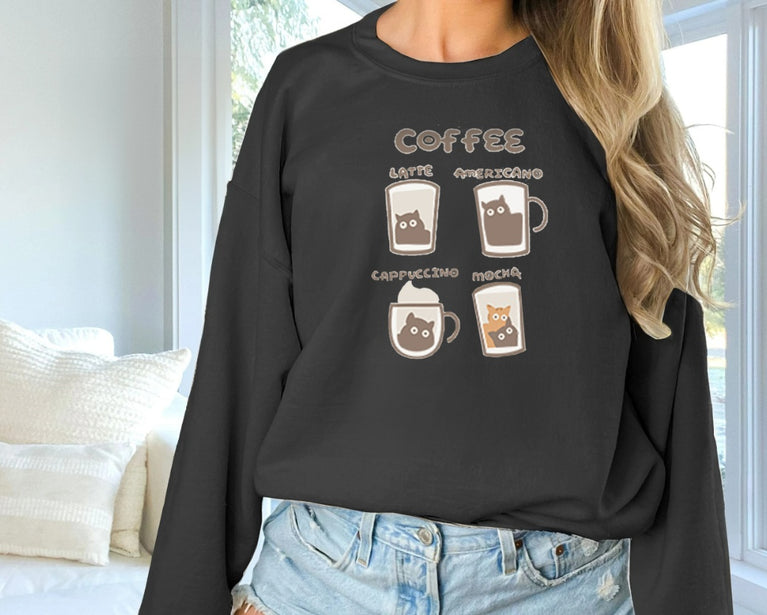 Printed Long Sleeved Sweatshirt Hoodie