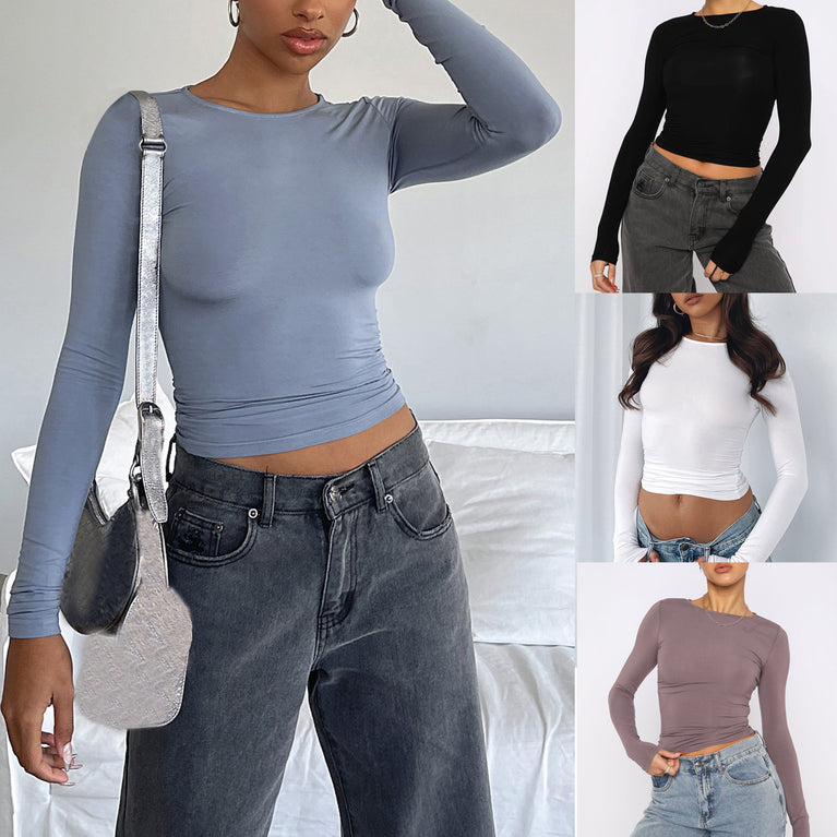 Slim Long-sleeved Pullovers