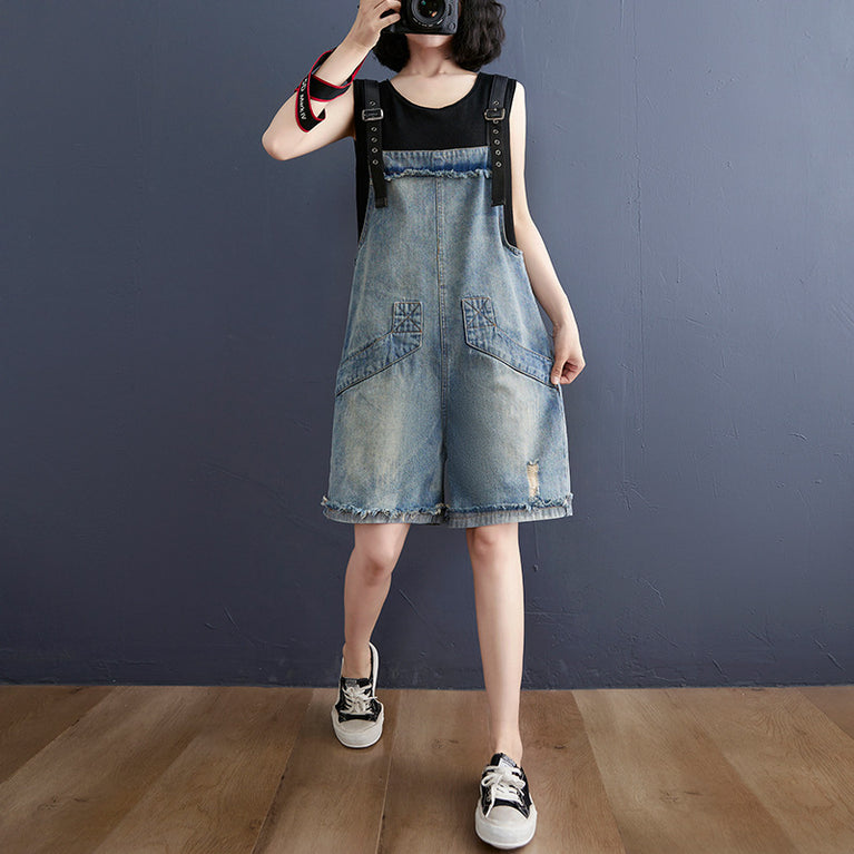 Jean Suspenders Female