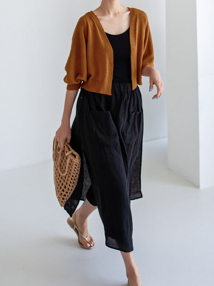 Double Pocket Large Size Culottes