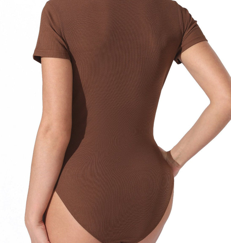 Simple Solid Color Bodysuit