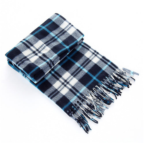 Plaid Plus-sized Thickening Thermal Men's And Women's Scarf