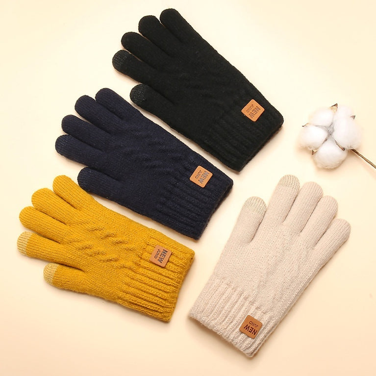 Winter Double Layer Fleece-lined Thick Gloves