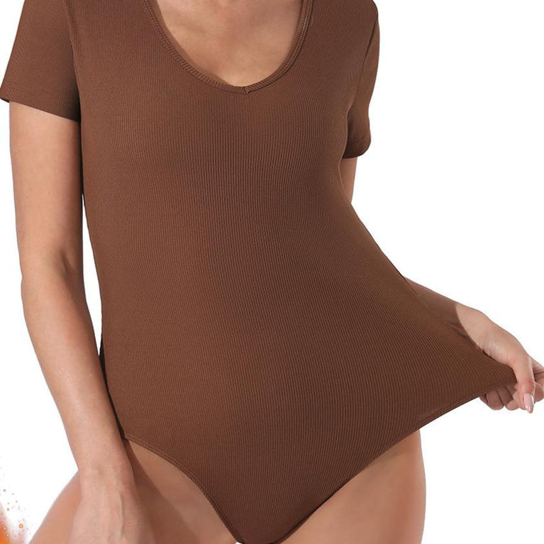 Simple Solid Color Bodysuit