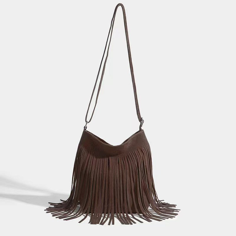 Artistic Tassel Simple And Popular Shoulder Bag