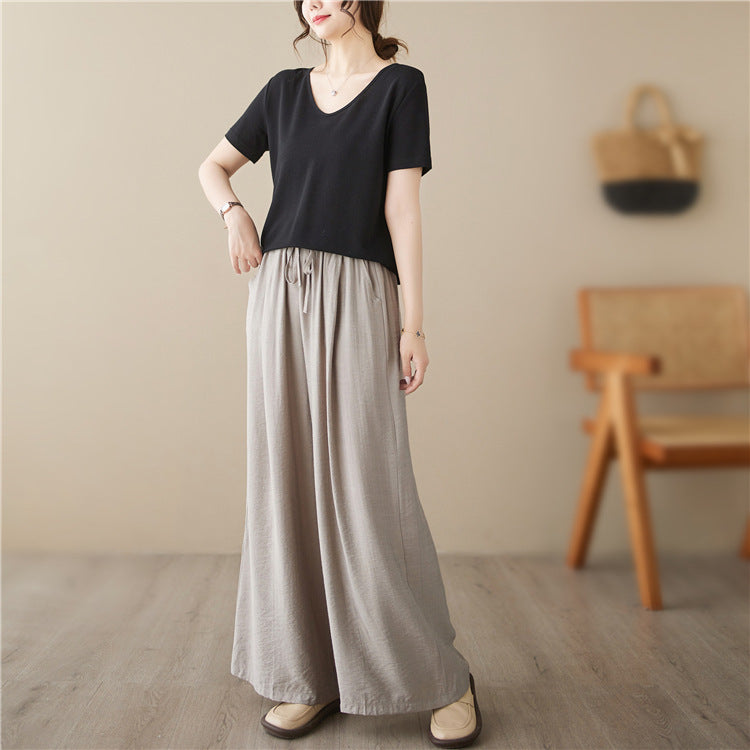 Large Size Straight Casual Pants