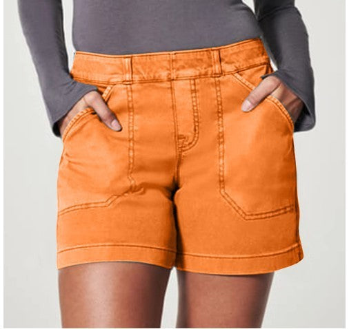 High Waist Overalls Casual Shorts