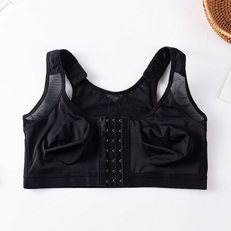 Foreign Trade Front Buckle Closed Sports Bra Plus Size