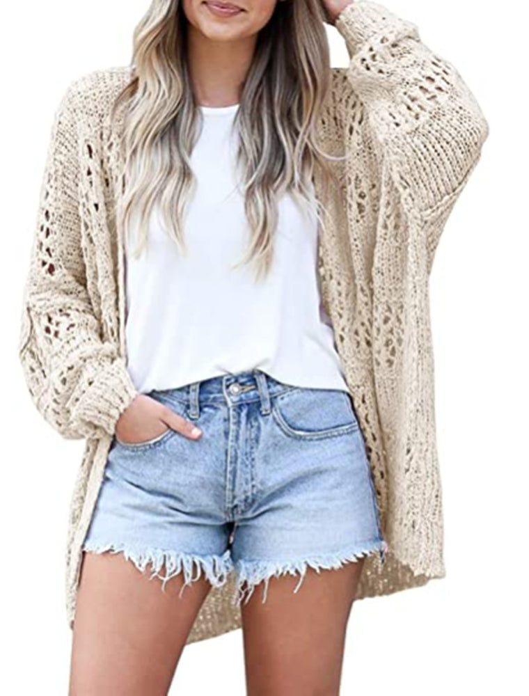 Long-sleeved Loose Cardigan Sweater